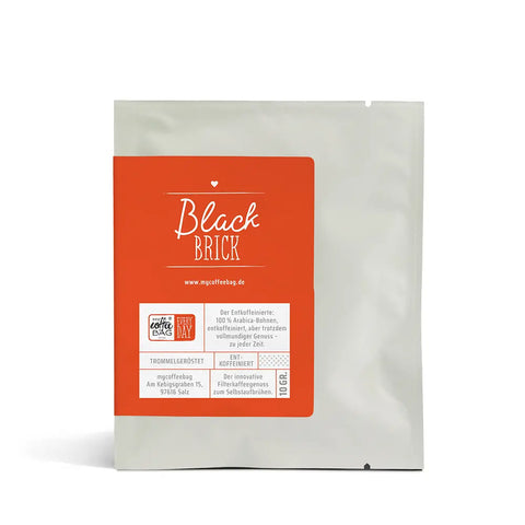 Der entkoffeinierte Kolumbianer: Drip Coffee Bag Black Brick (MyTastebox)