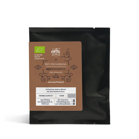 Der würzige Projekt-Bio-Kaffee aus Peru: Drip Coffee Bag Bio Dschabana